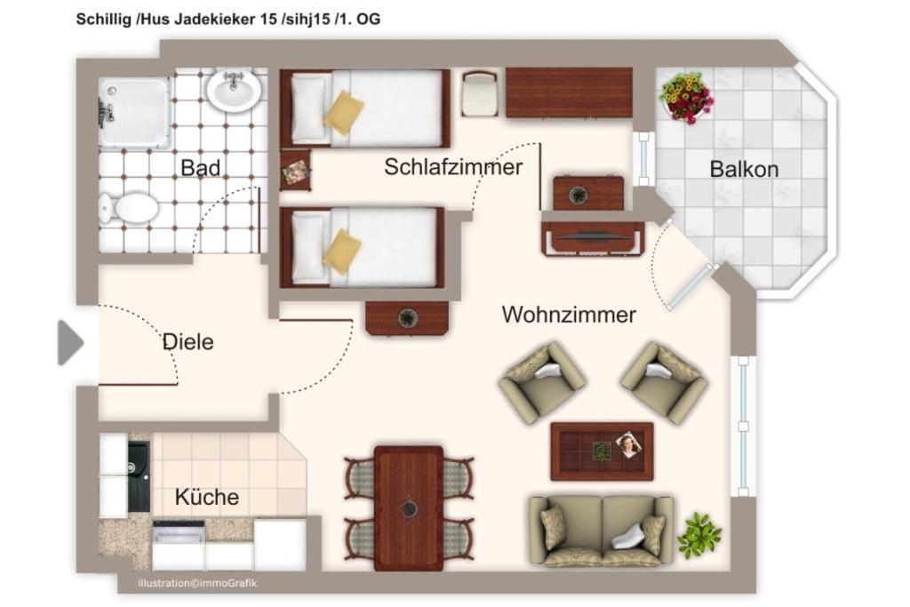 Hus Jadekieker Hus Jadekieker 15 Appartement Schillig Buitenkant foto